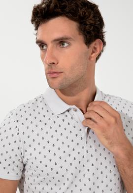Açık Gri  Polo Yaka T-Shirt