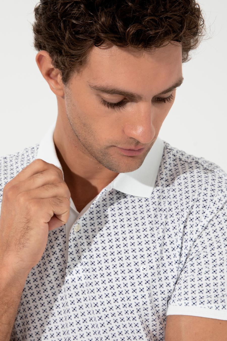 Beyaz Polo Yaka T-Shirt - 50230522005