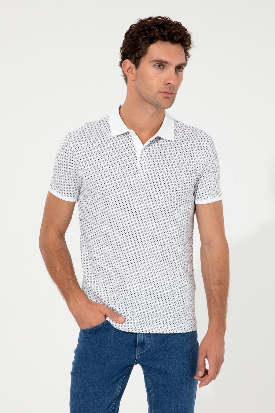 Beyaz Polo Yaka T-Shirt - 50230522005