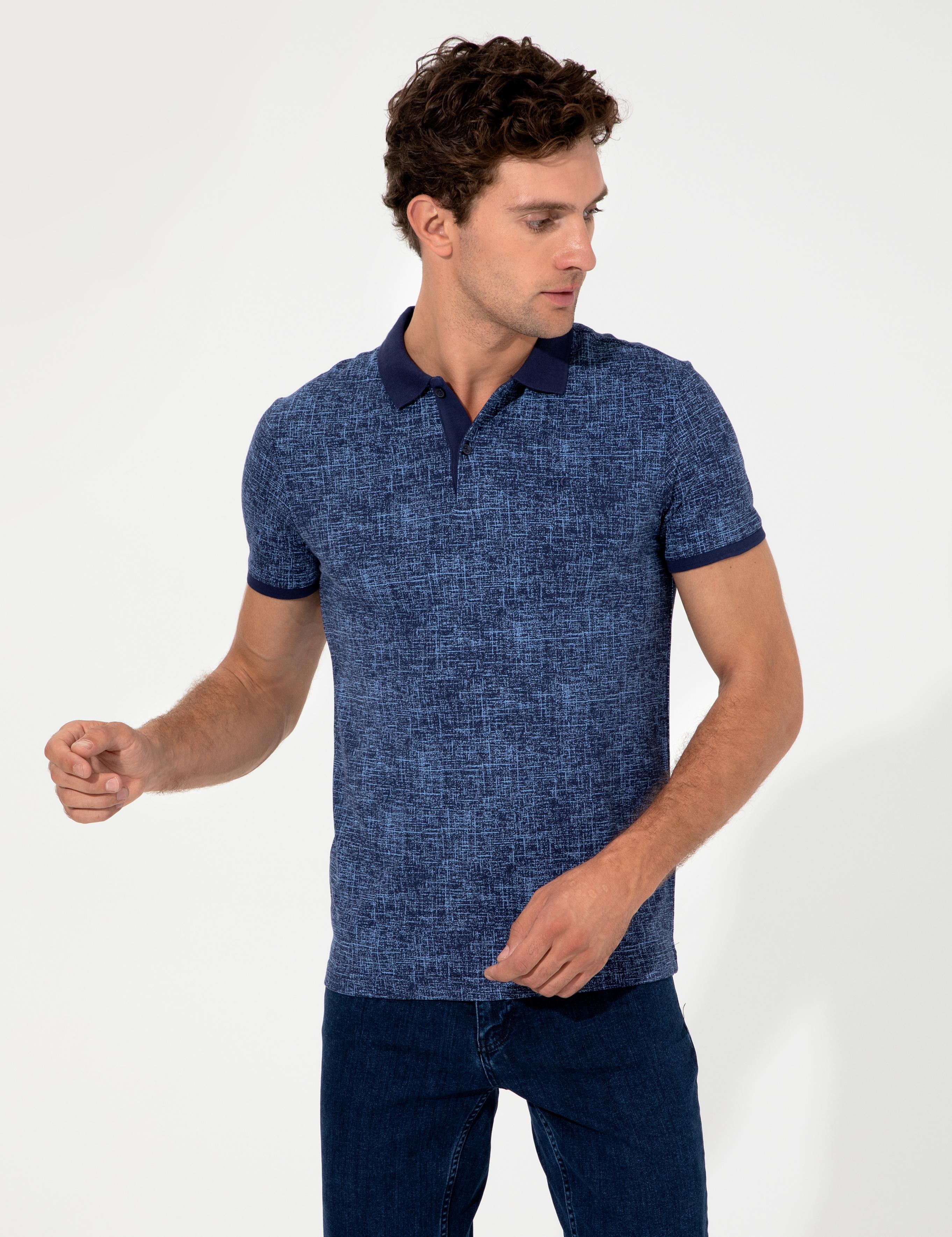 Lacivert Polo Yaka T-Shirt - 50230524005