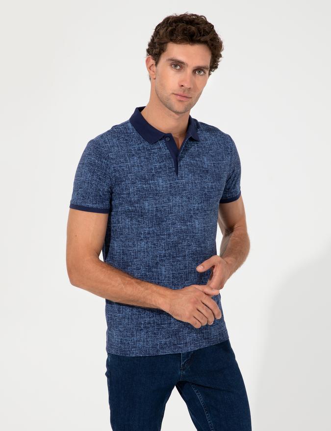 Lacivert Polo Yaka T-Shirt
