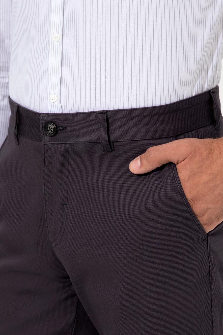 Antrasit Slim Fit Kanvas Pantolon - 50233808148