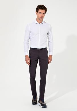 Antrasit Slim Fit Kanvas Pantolon