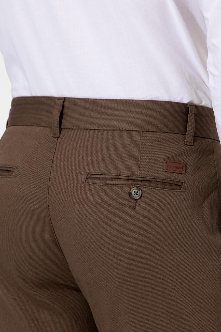 Kahverengi Slim Fit Kanvas Pantolon - 50233808016