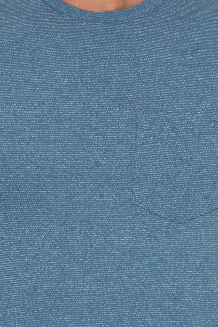 İndigo Bisiklet Yaka Slim Fit T-Shirt - 50240270027