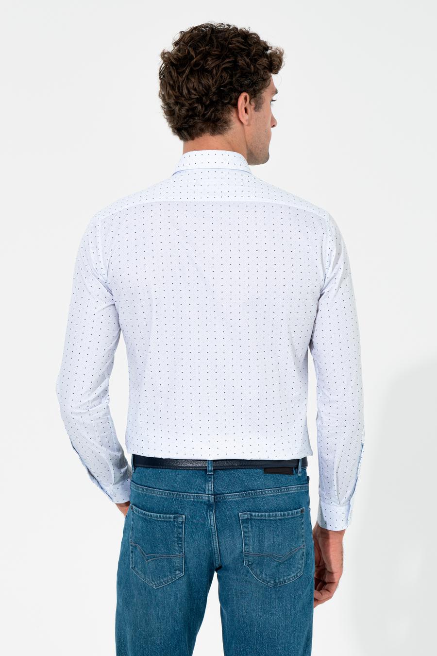 Gri Slim Fit Uzun Kollu Gömlek - 50255653076