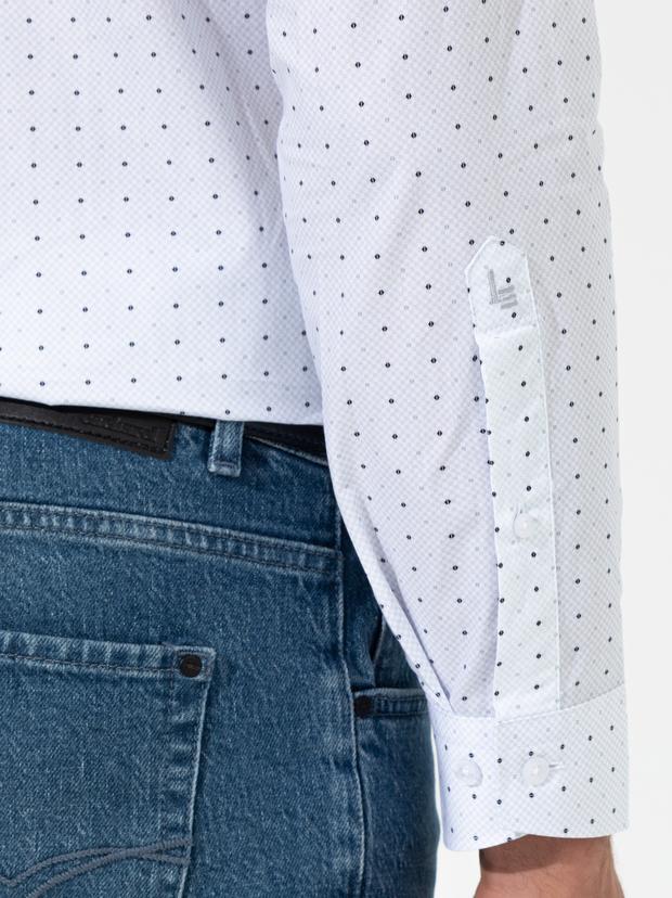 Gri Slim Fit Uzun Kollu Gömlek