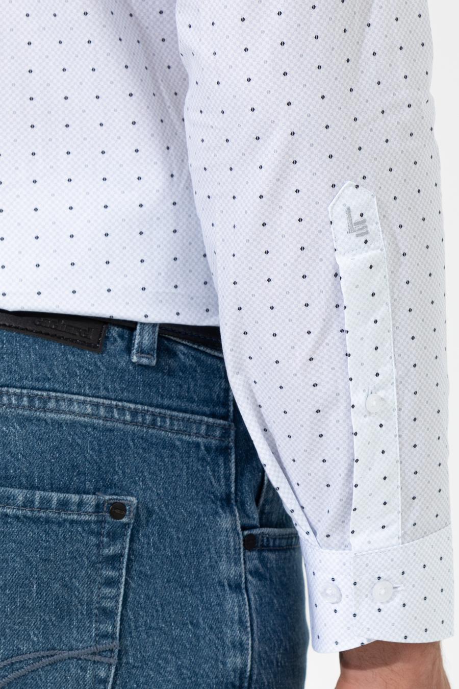 Gri Slim Fit Uzun Kollu Gömlek - 50255653076