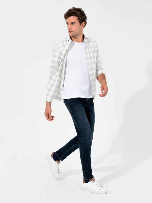 Gri Regular Fit Uzun Kollu Gömlek