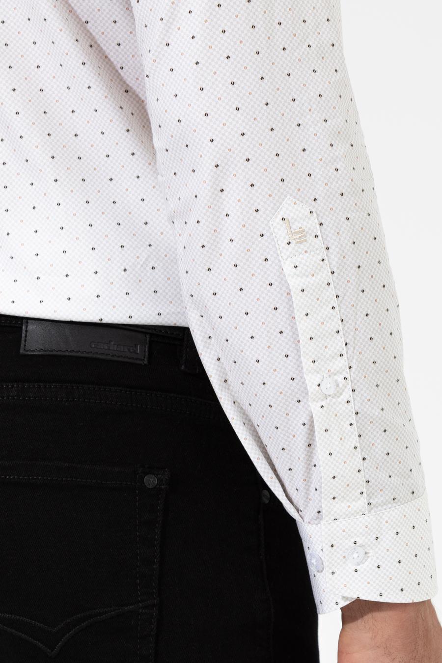 Bej Slim Fit Uzun Kollu Gömlek - 50255653055