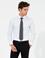 Beyaz Slim Fit %100 Pamuk Klasik Yaka  Basic Gömlek