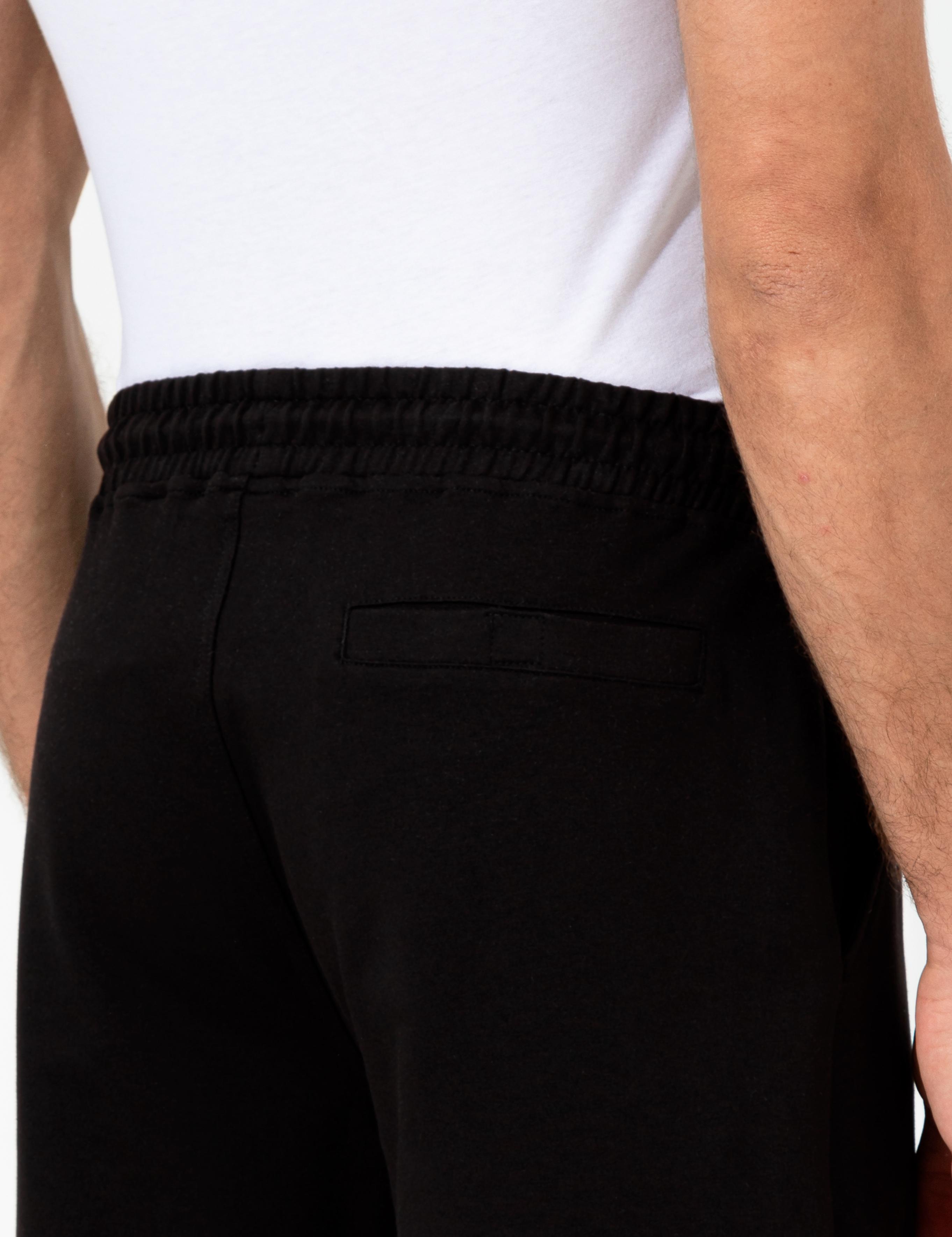 Siyah Comfort Fit Örme Şort - 50247942048