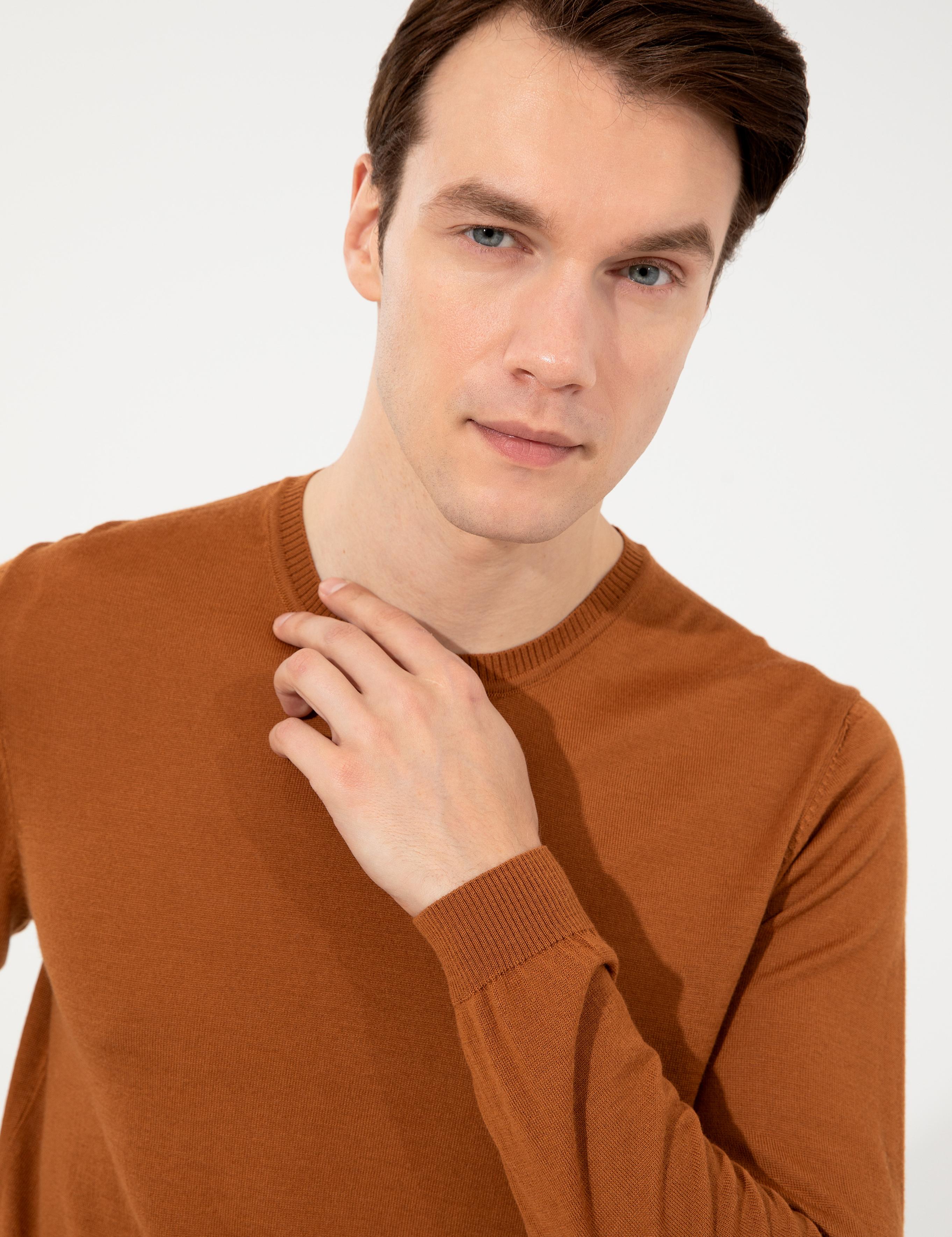 Tarçın Slim Fit Bisiklet Yaka Basic Triko Kazak 50257398 | Cacharel