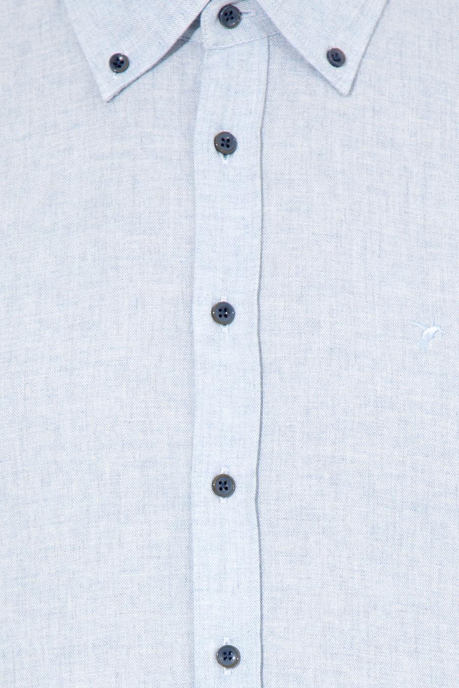 Açık Mavi Slim Fit Uzun Kollu Gömlek - 50256919189