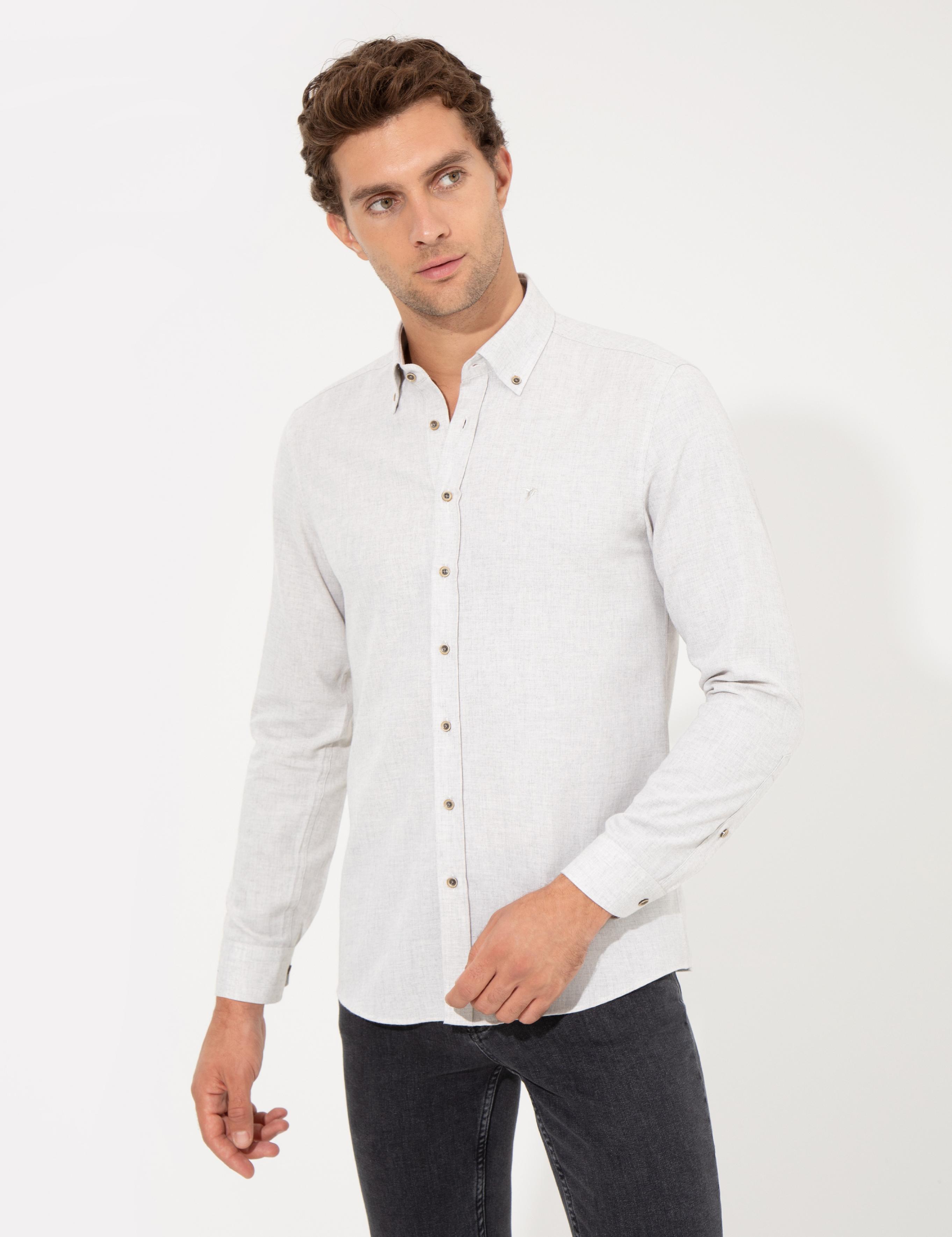 Taş Slim Fit Uzun Kollu Gömlek - 50256919267