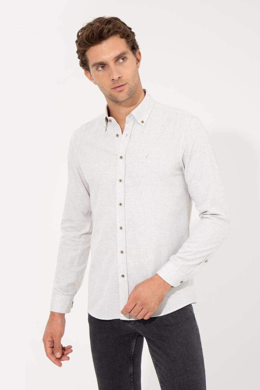Taş Slim Fit Uzun Kollu Gömlek - 50256919267