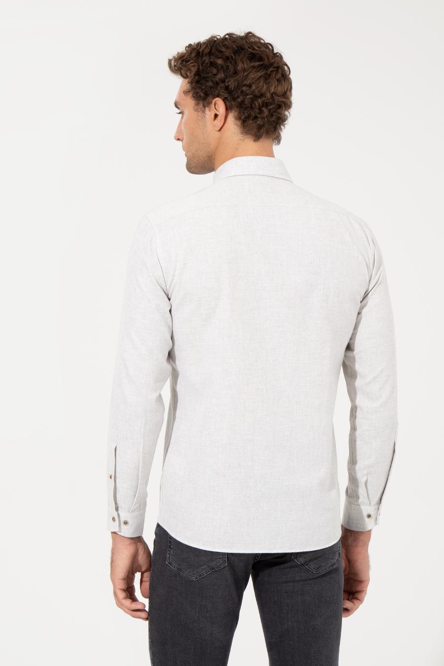 Taş Slim Fit Uzun Kollu Gömlek - 50256919267