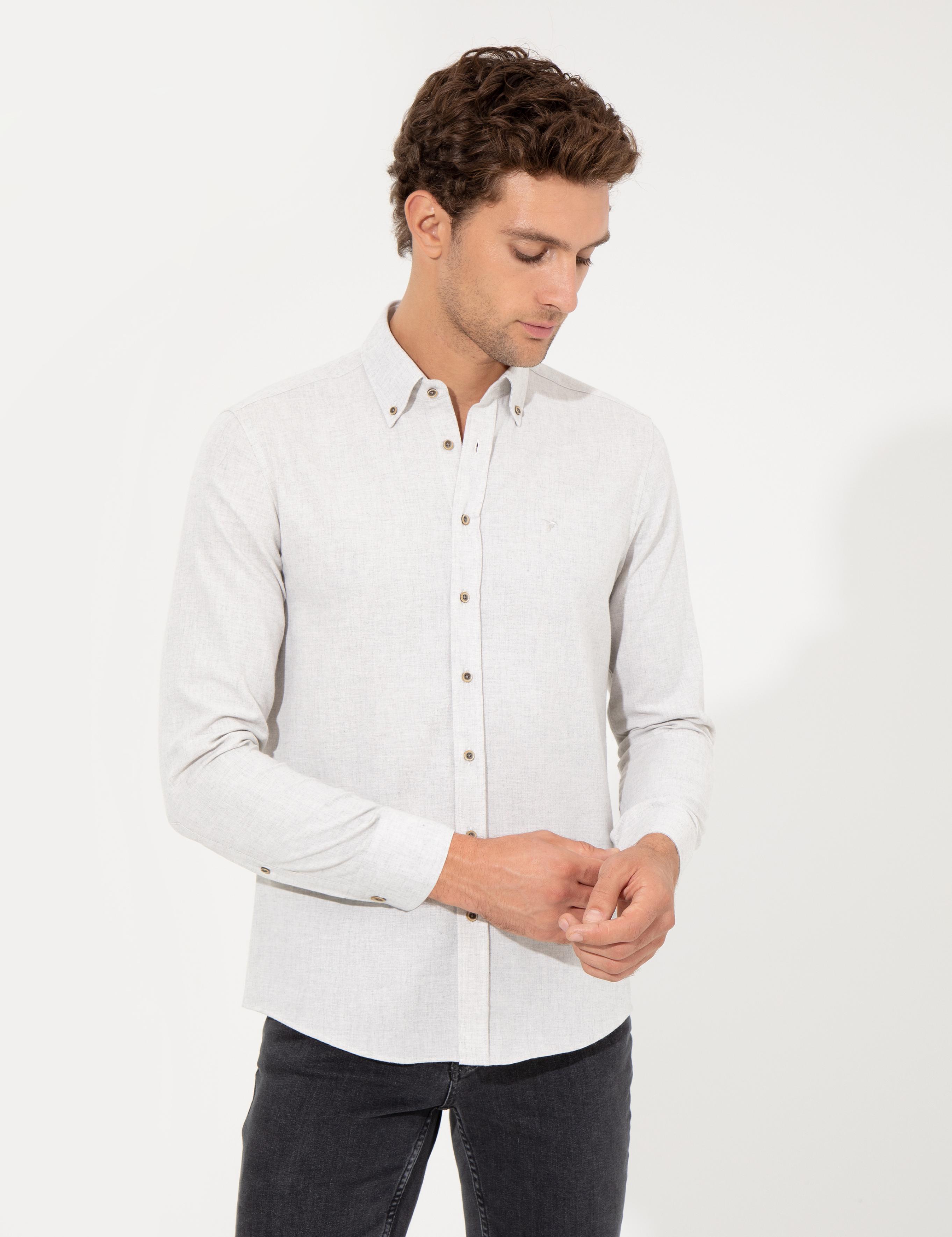 Taş Slim Fit Uzun Kollu Gömlek - 50256919267