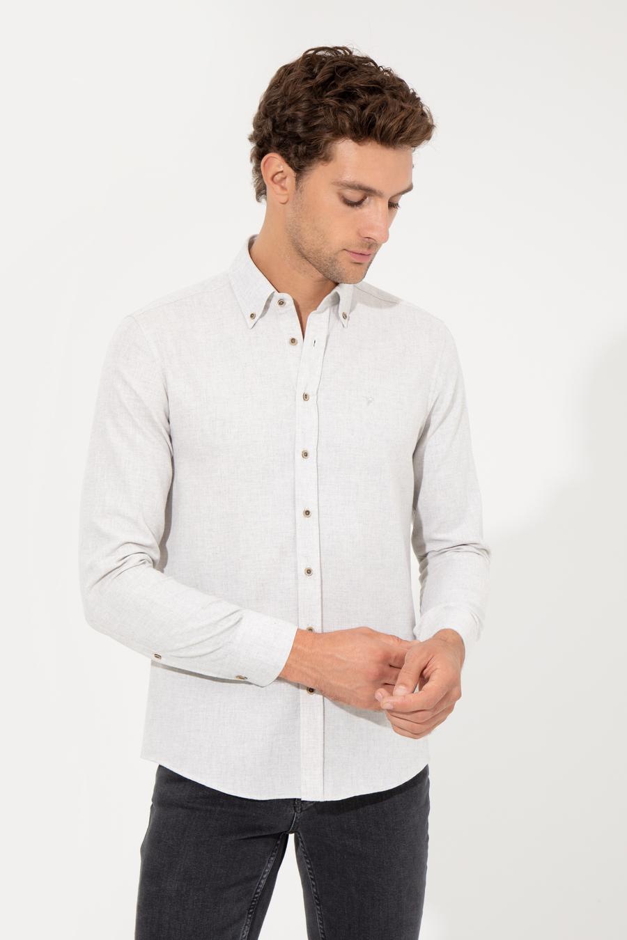 Taş Slim Fit Uzun Kollu Gömlek - 50256919267