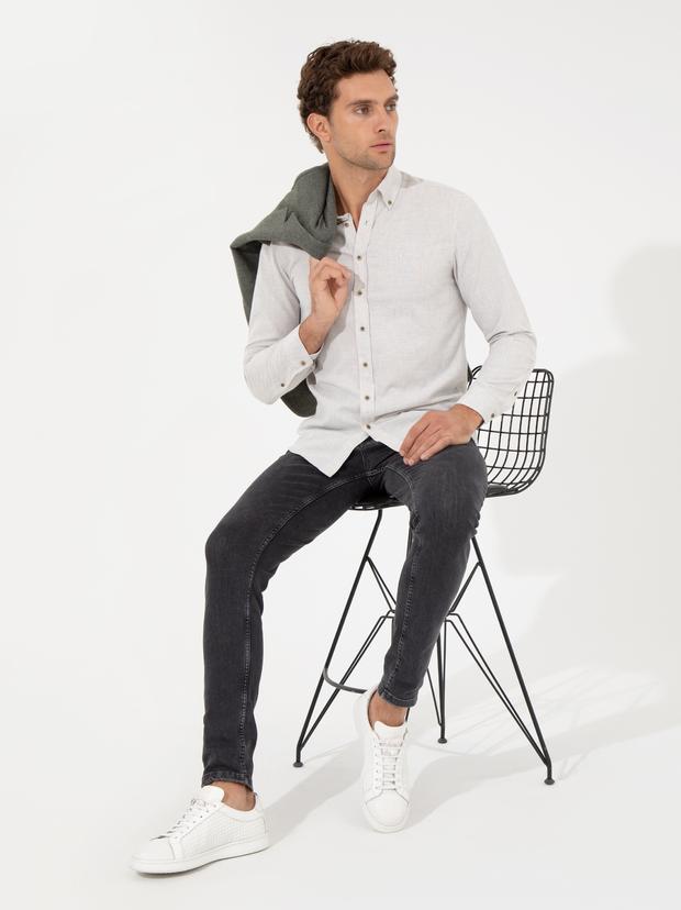 Taş Slim Fit Uzun Kollu Gömlek