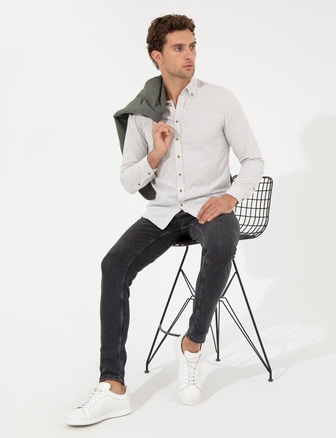 Taş Slim Fit Uzun Kollu Gömlek