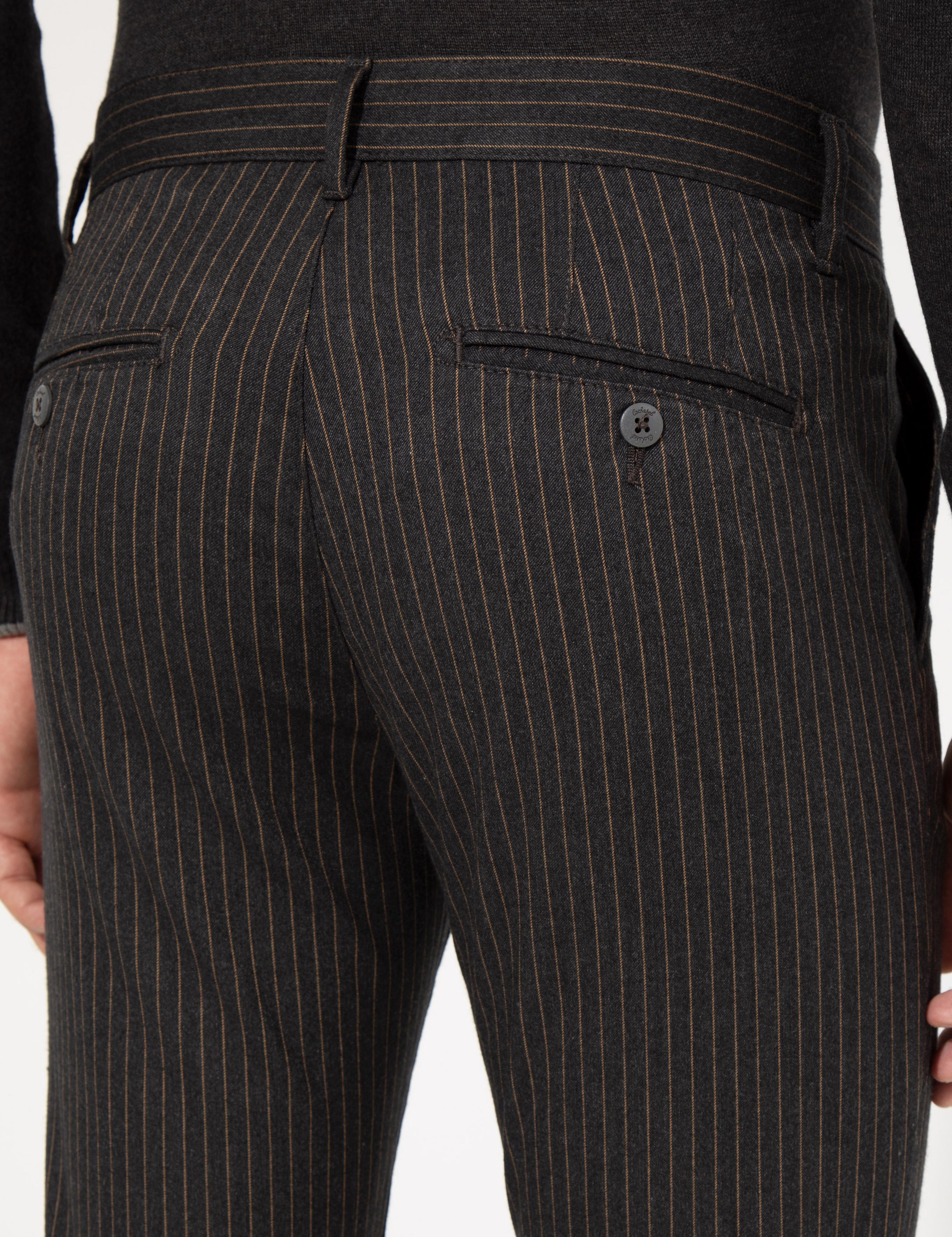Antrasit Slim Fit Kanvas Pantolon - 50257047128