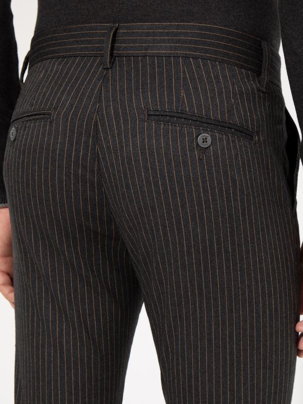 Antrasit Slim Fit Kanvas Pantolon