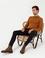 Lacivert Slim Fit Kanvas Pantolon
