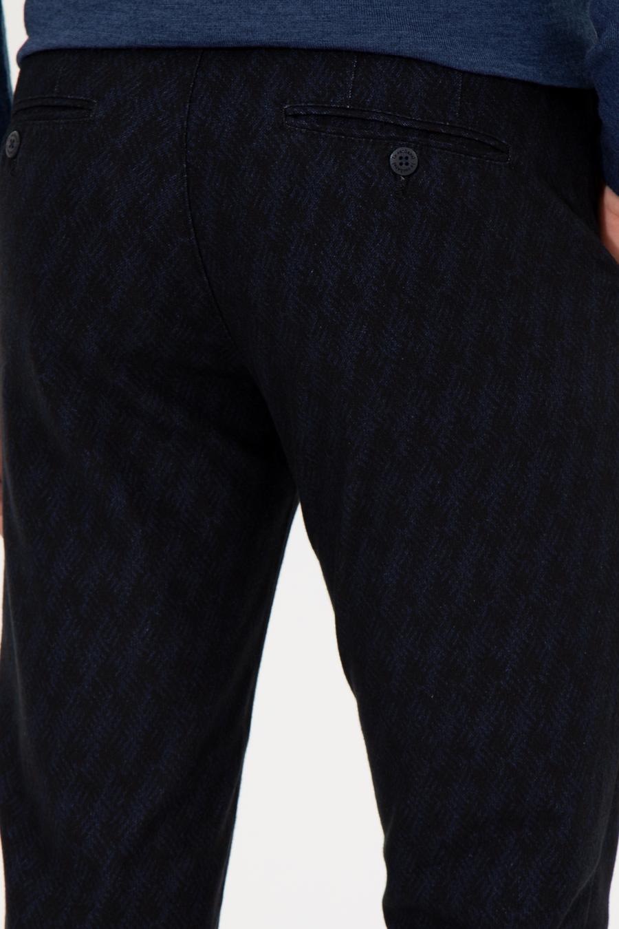 Lacivert Slim Fit Kanvas Pantolon - 50259433008