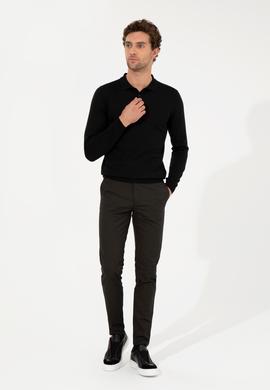 Haki Slim Fit Kanvas Pantolon