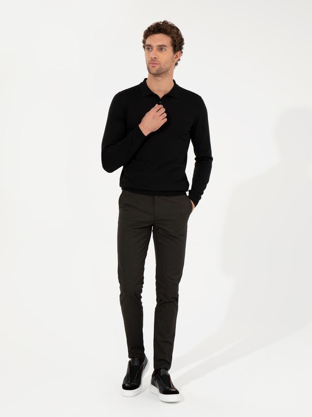Haki Slim Fit Kanvas Pantolon