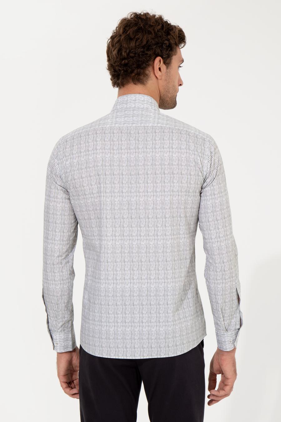 Haki Slim Fit Uzun Kollu Gömlek - 50256728025