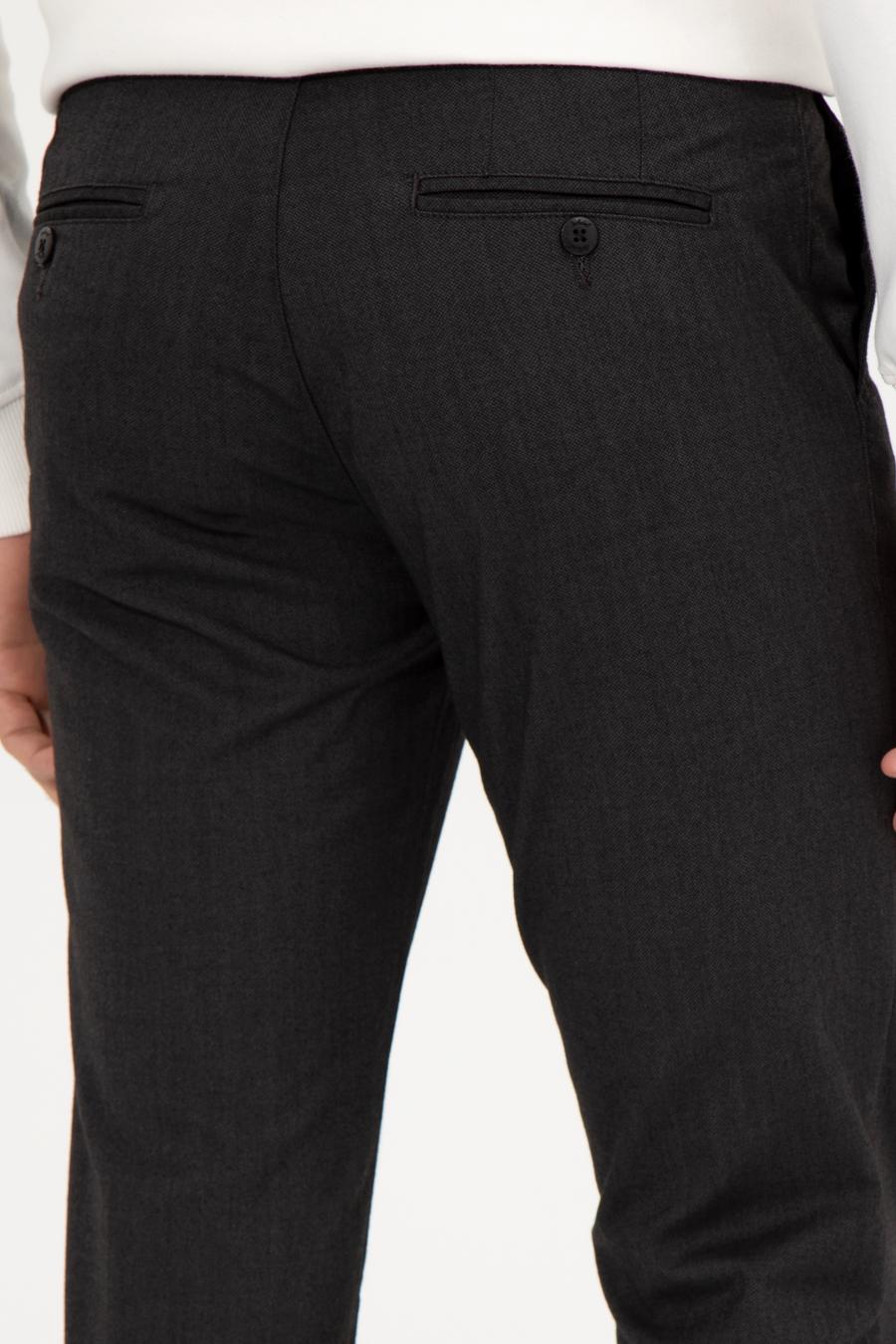 Siyah Slim Fit Kanvas Pantolon - 50259435358
