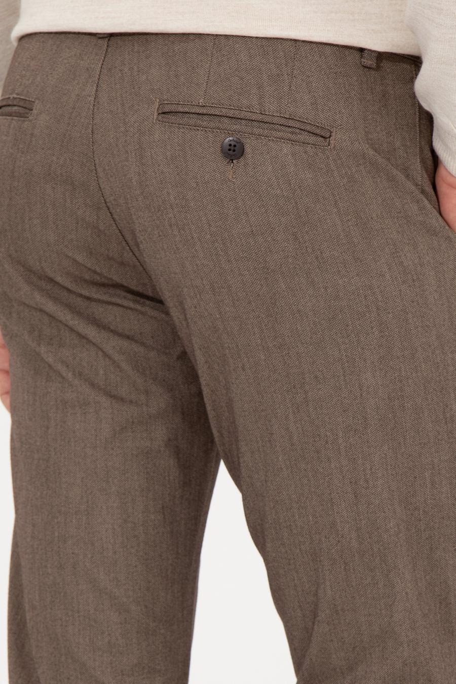 Kahverengi Slim Fit Kanvas Pantolon - 50259435338