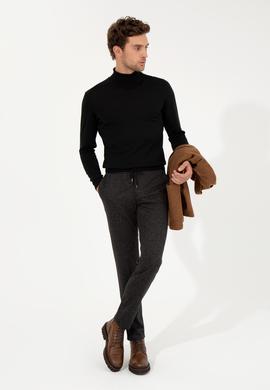 Siyah Ekstra Slim Fit Klasik Pantolon