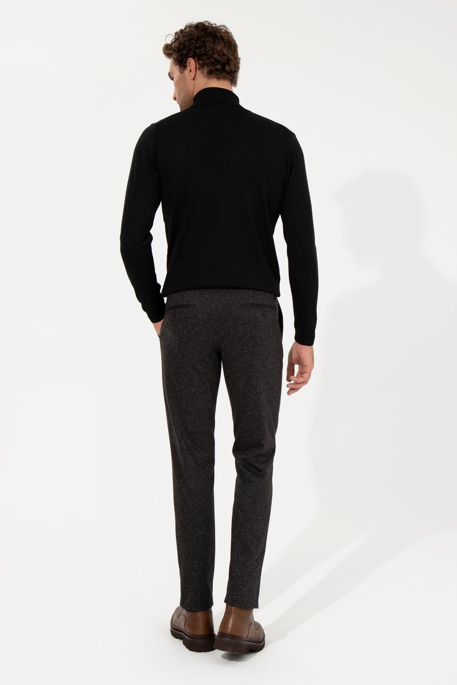 Siyah Ekstra Slim Fit Klasik Pantolon - 50256007006