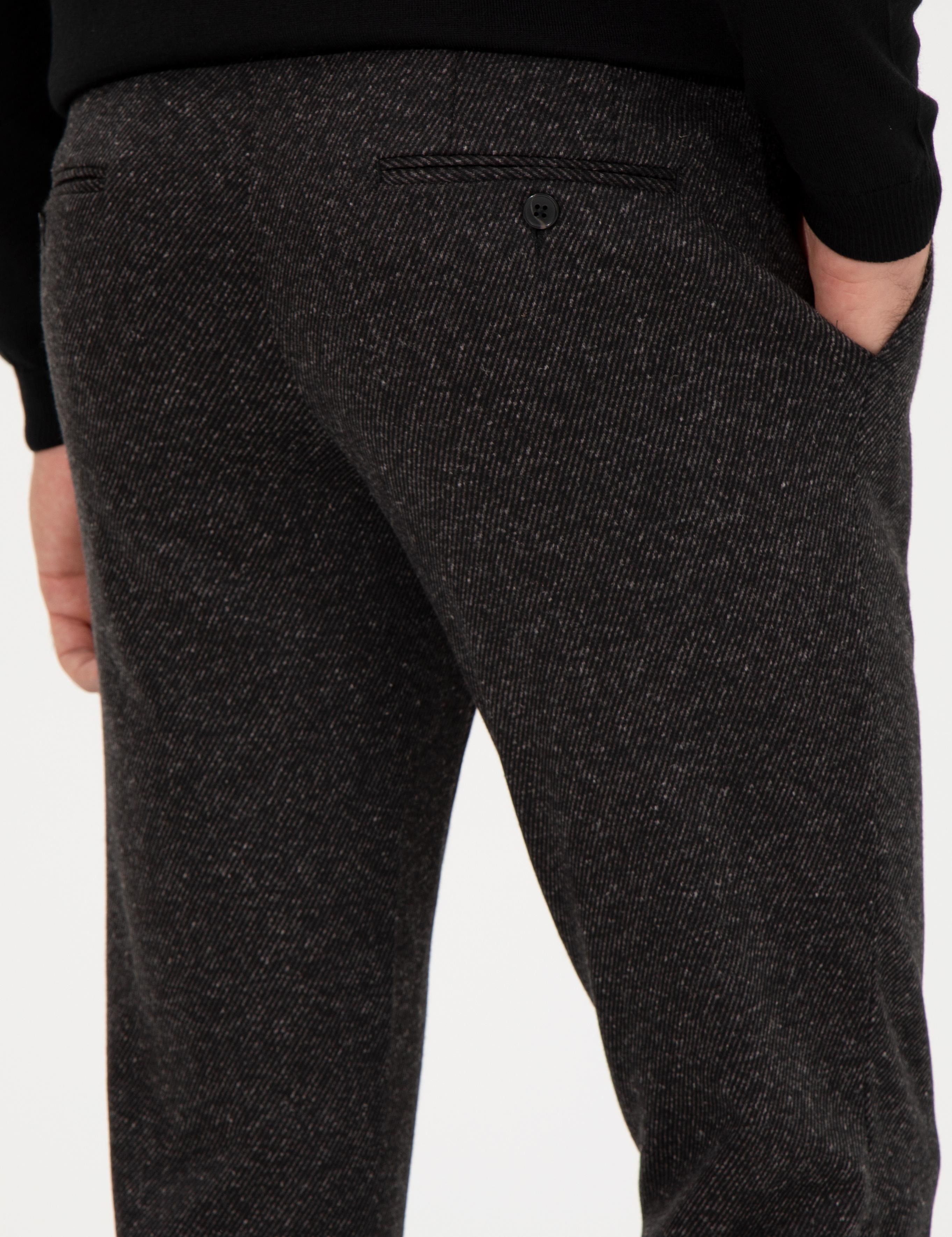 Siyah Ekstra Slim Fit Klasik Pantolon - 50256007006
