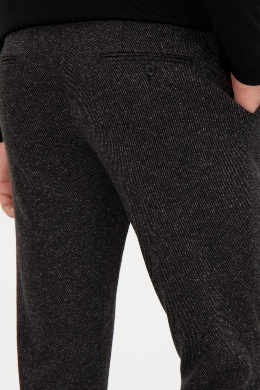 Siyah Ekstra Slim Fit Klasik Pantolon - 50256007006