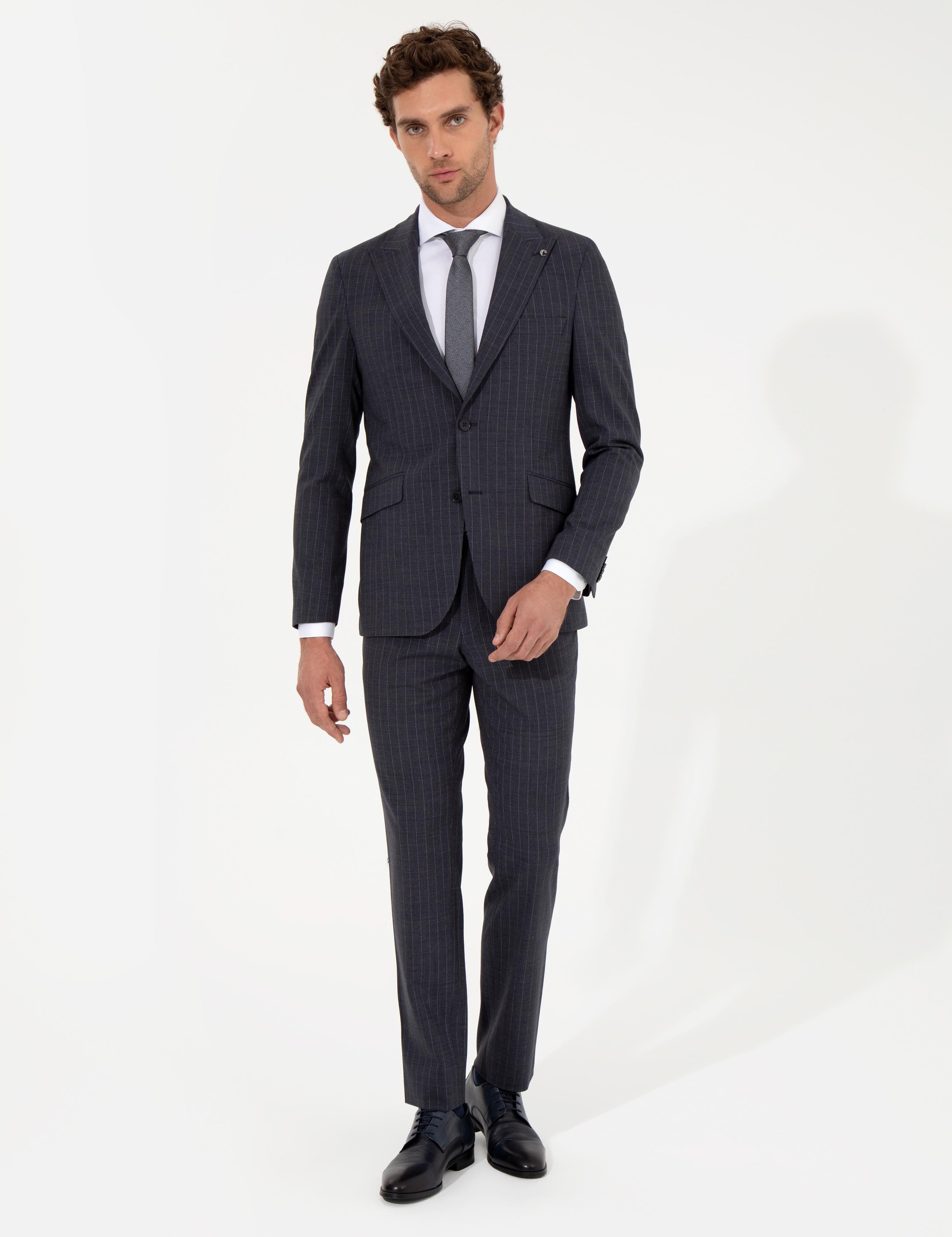 Açık Lacivert Slim Fit Takım Elbise - 50260681038