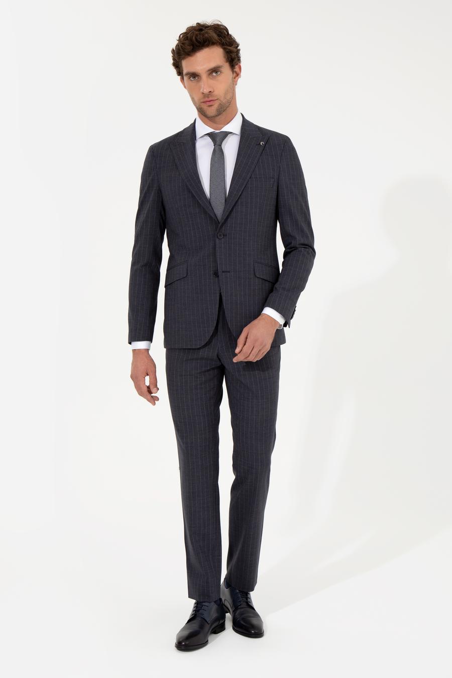 Açık Lacivert Slim Fit Takım Elbise - 50260681038