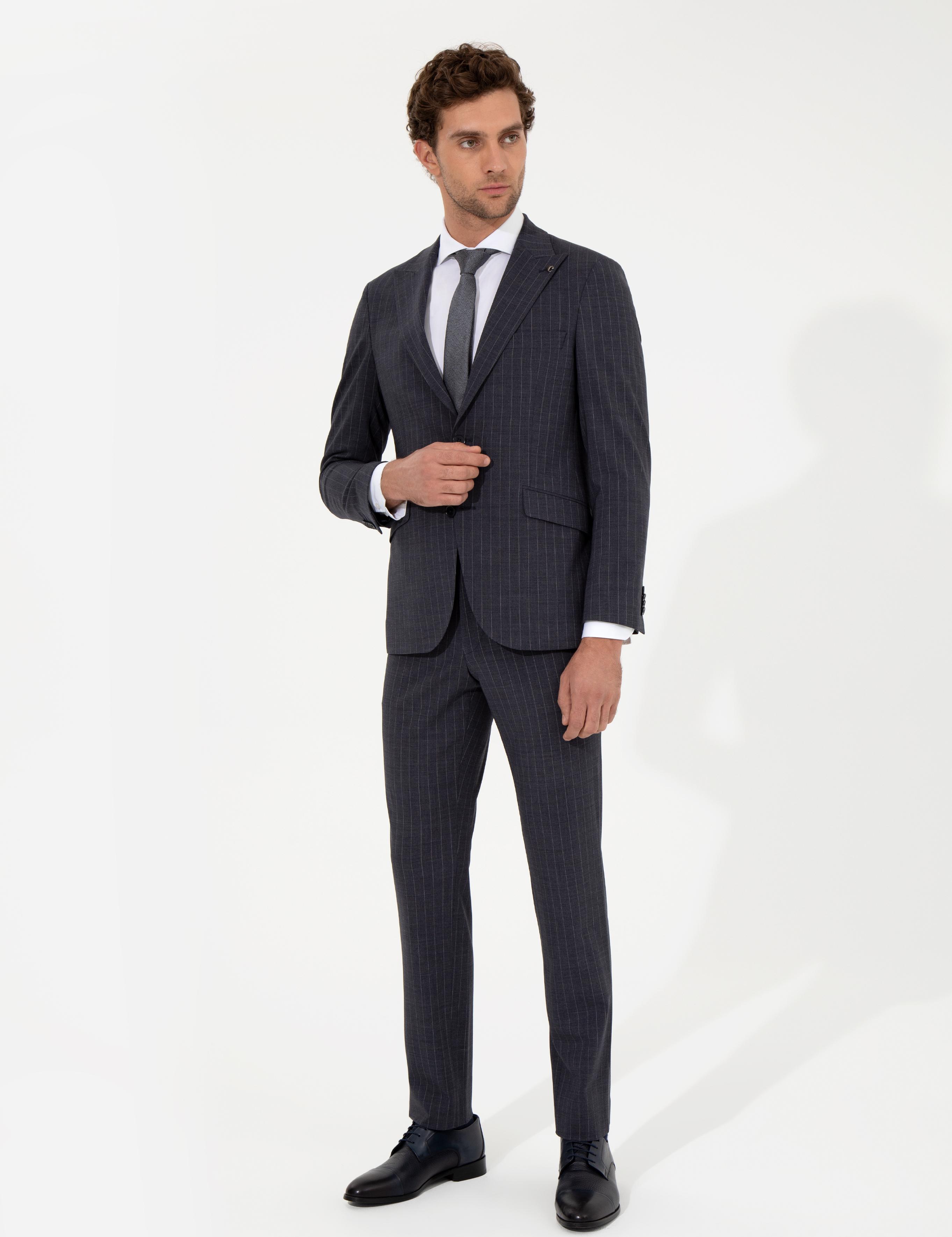 Açık Lacivert Slim Fit Takım Elbise - 50260681038