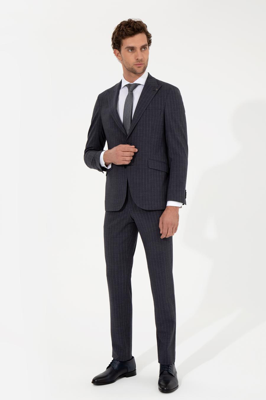 Açık Lacivert Slim Fit Takım Elbise - 50260681038