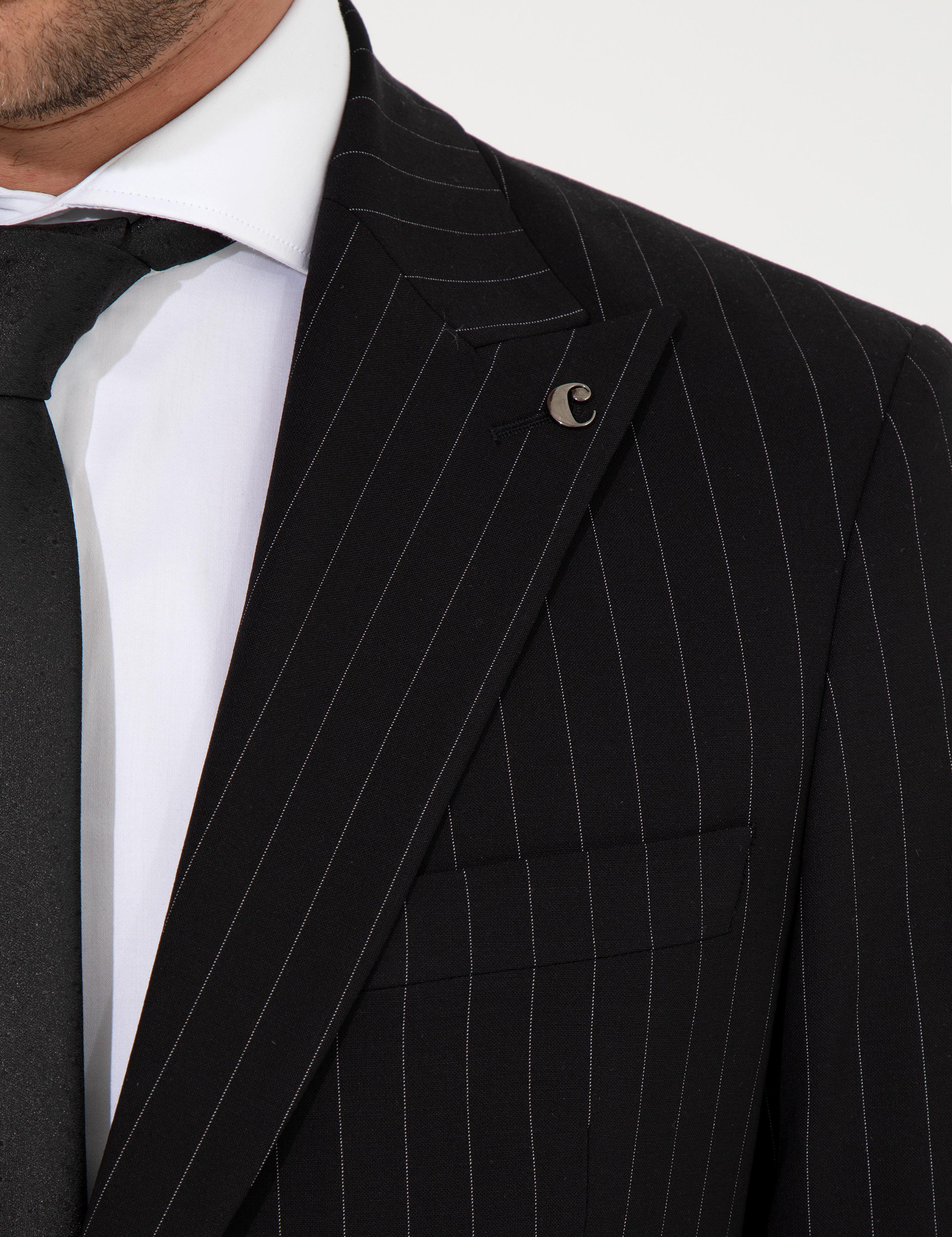 Siyah Slim Fit Takım Elbise - 50260681113