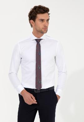Beyaz Slim Fit Uzun Kollu Basic Gömlek