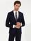 Lacivert Slim Fit Yün Karışımlı Ceket