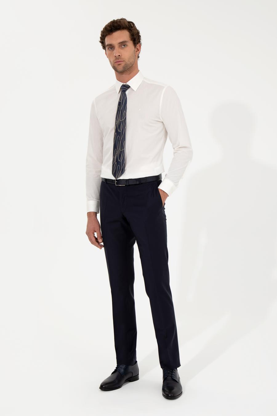 Lacivert Slim Fit Kumaş Pantolon - 50259101008