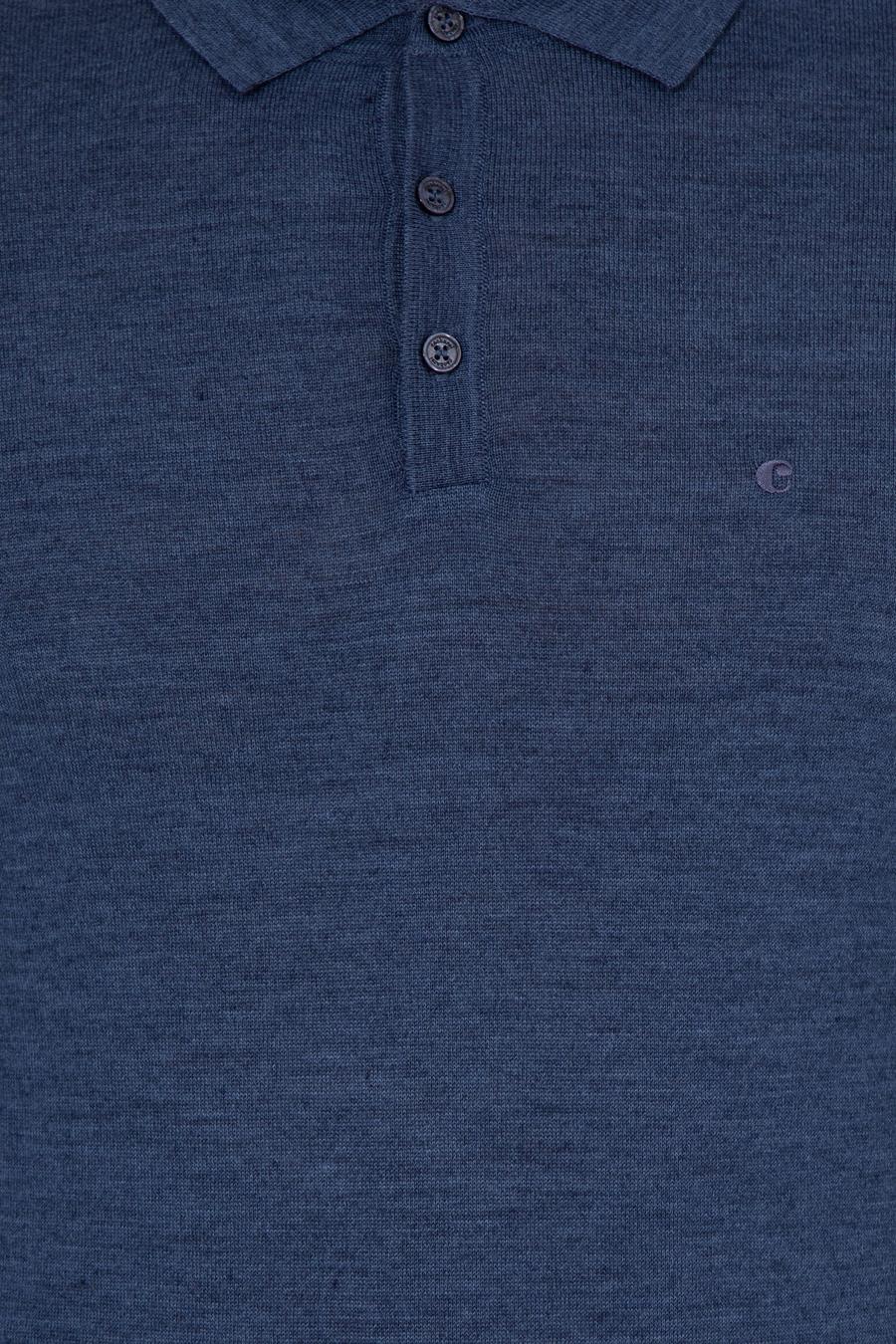 İndigo Slim Fit Polo Yaka Basic Triko Kazak - 50255613038