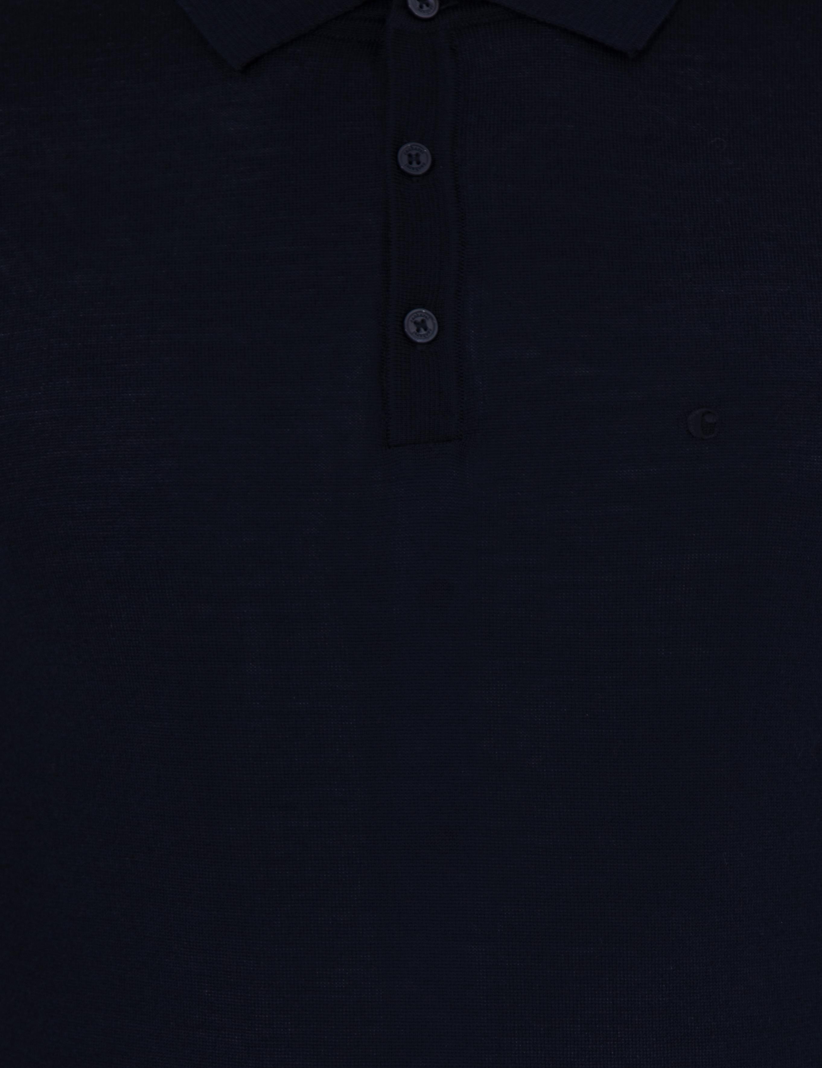 Lacivert Slim Fit Polo Yaka Basic Triko Kazak - 50255613013