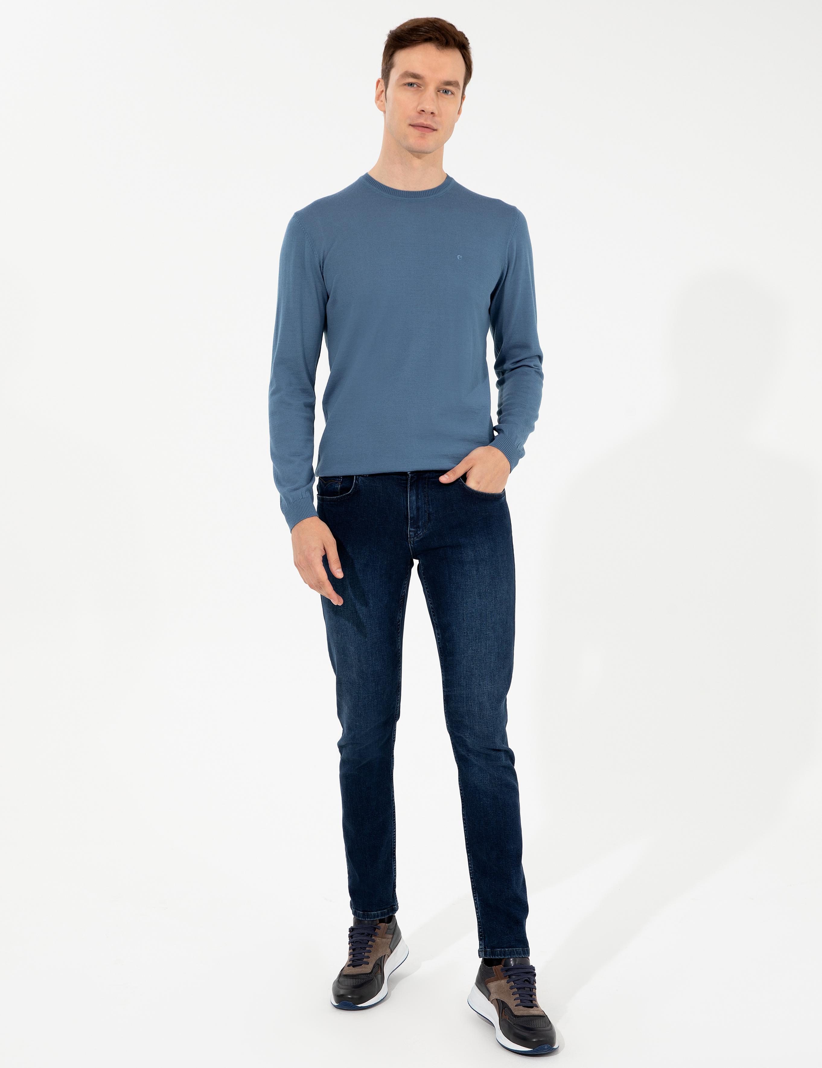 Mavi Slim Fit Bisiklet Yaka Basic Triko Kazak - 50257398163