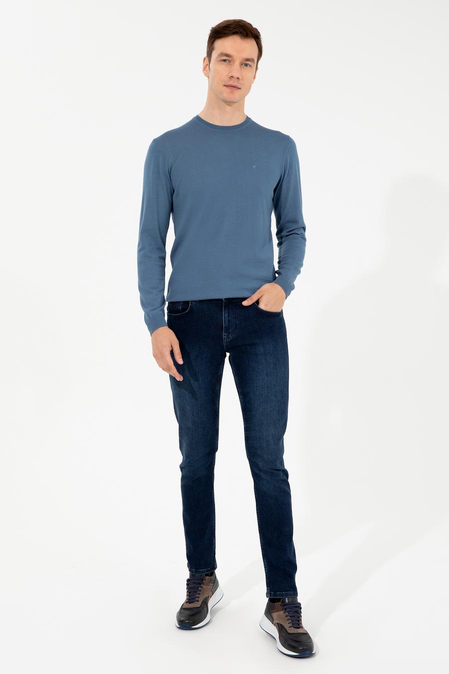 Mavi Slim Fit Bisiklet Yaka Basic Triko Kazak - 50257398163